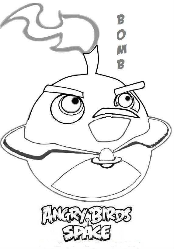 game angry birds space coloring pages - photo #31