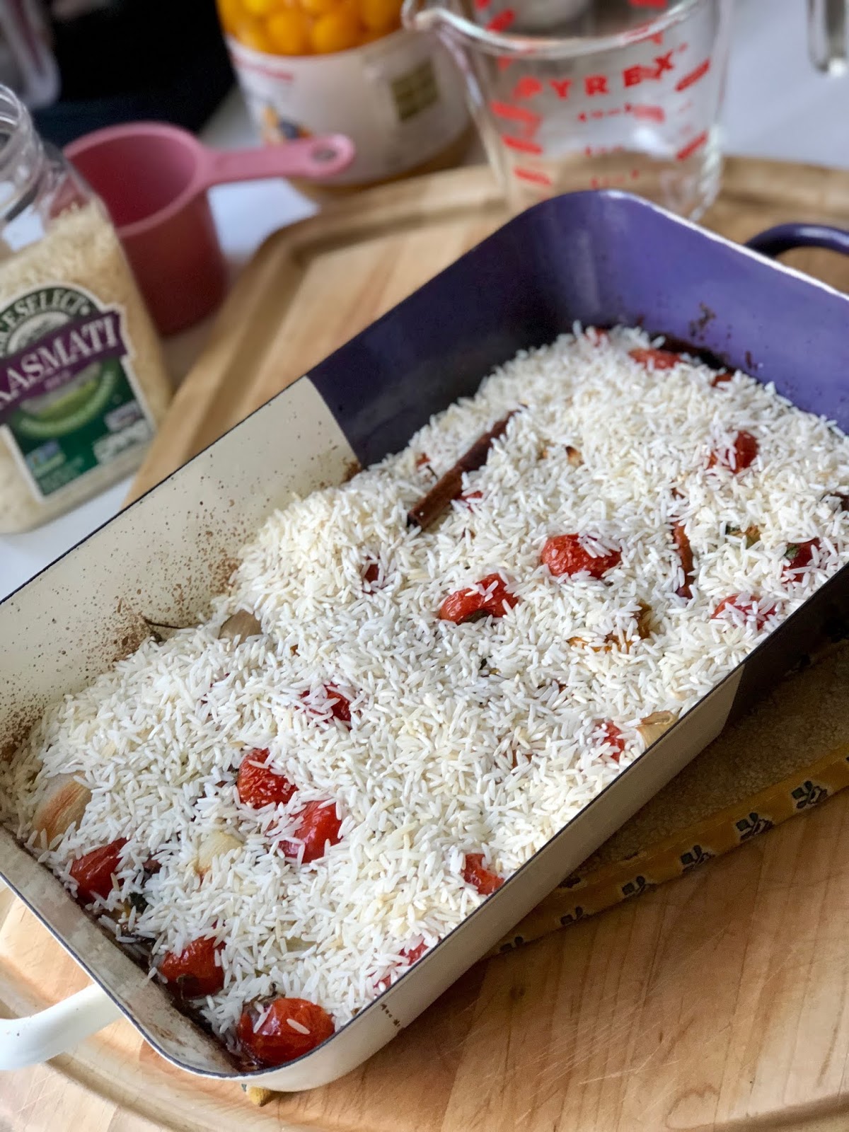 OMG Ottolenghi's Baked Rice w/ Tomatoes & Cinnamon