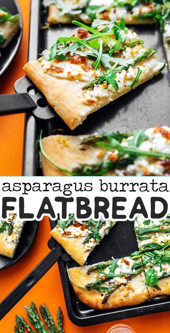 Burrata Asparagus Pizza The Country Chic Cottage