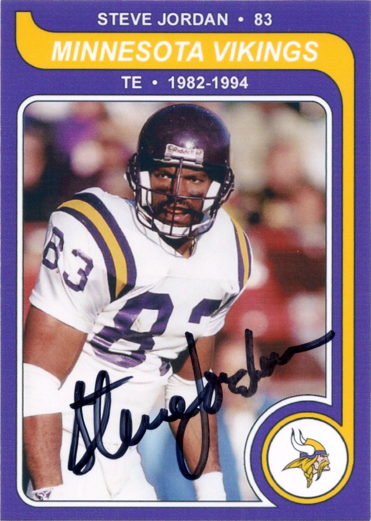 Minnesota Sports Autograph Project STEVE JORDAN