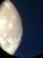 moon with iphone through 6mm eyepiece