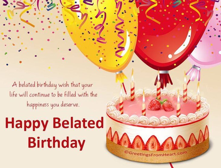 Happy Belated Birthday Messages with Images Birthday Wishes for
