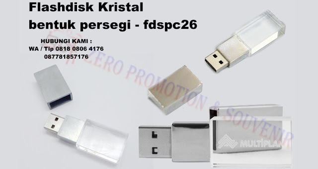USB Crystal, Flashdisk Kristal bentuk persegi, USB BENTUK CRYSTAL, CRYSTAL USB, Flashdisk Crystal Square, Flashdisk Kristal FDSPC26