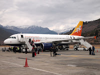 Drukair Airbus - Paro, Bhutan