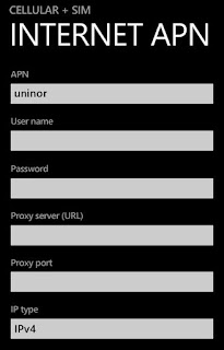 Uninor GPRS Settings for Lumia 535