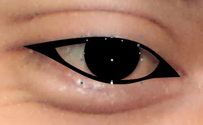 Hasil dari tracing pada bagian mata