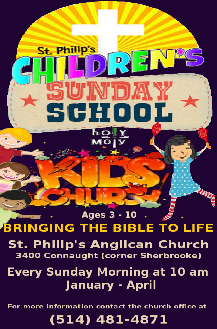 St. Philip's Anglican Church St. Philip's Sunday School Winter and Spring of 2016