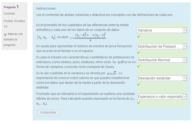 Distribución Probabilística Prepa En Linea Cuestionario