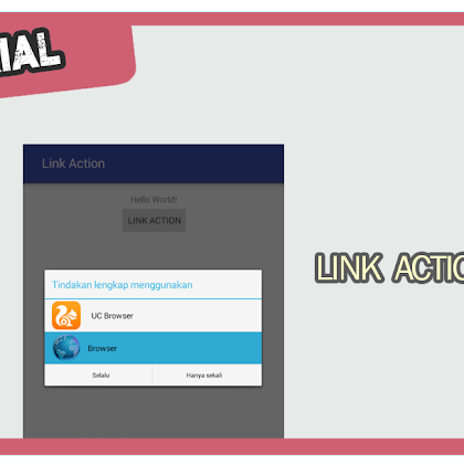 Tutorial Membuat Button Link Action Android Redirect Website