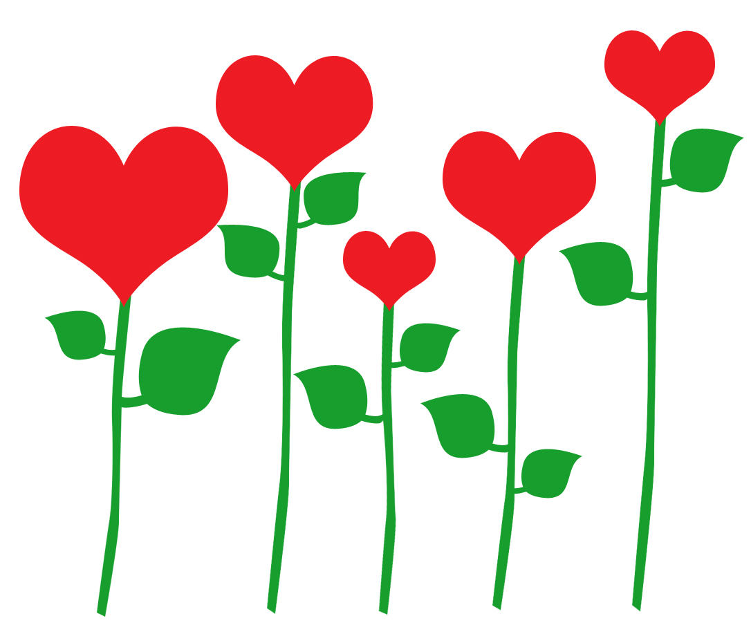 free clipart hearts and flowers - photo #5