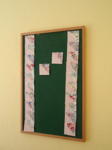 WIP - Quilting and Cross Stitch "Design Wall"