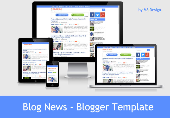 Blog News - Responsive and SEO Optimized Blogger Template