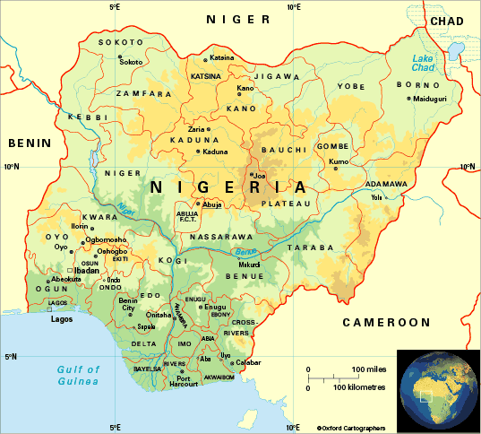 Map of Nigeria