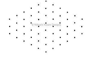 1 Kolam 87: Lines Kolam Interlocked dots 8 to 3