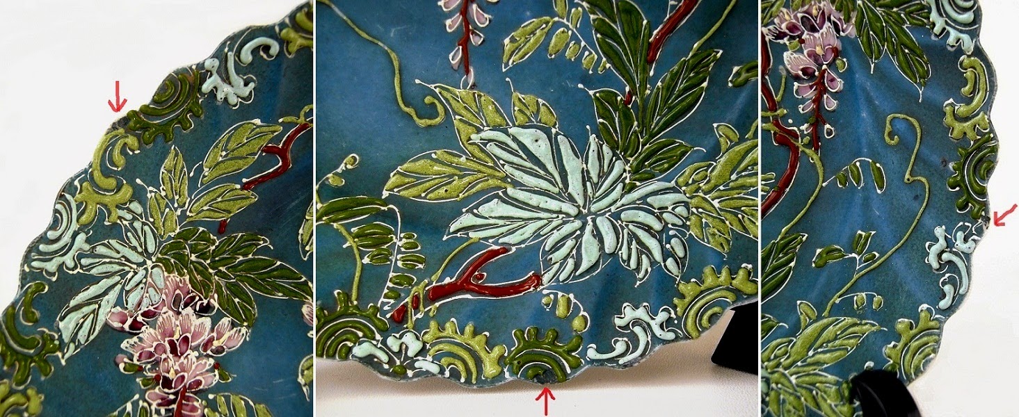 PATINA ANTIK NIPPON MORIAGE FLOWER PLATE