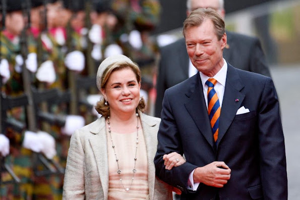 King Willem-Alexander and Queen Maxima of The Netherlands, King Philippe and Queen Mathilde of Belgium, Grand Duke Henri and Grand Duchess Maria Teresa of Luxembourg and Prince Edward of Kent