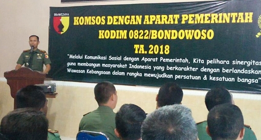 Dandim 0822 Bondowoso Ajak Masyarakat Jaga Keamanan Lingkungan