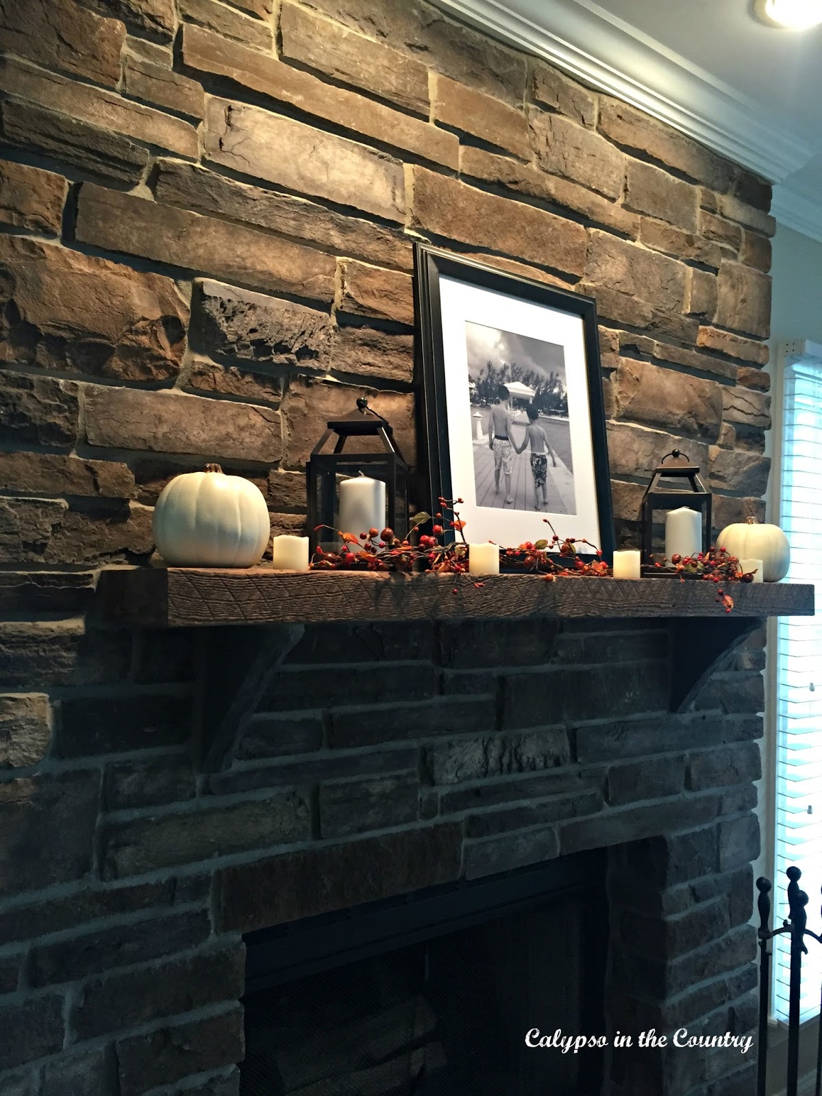 Stone Fireplace