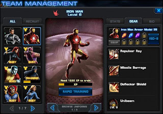 Marvel Avengers Alliance Team Management Iron Man