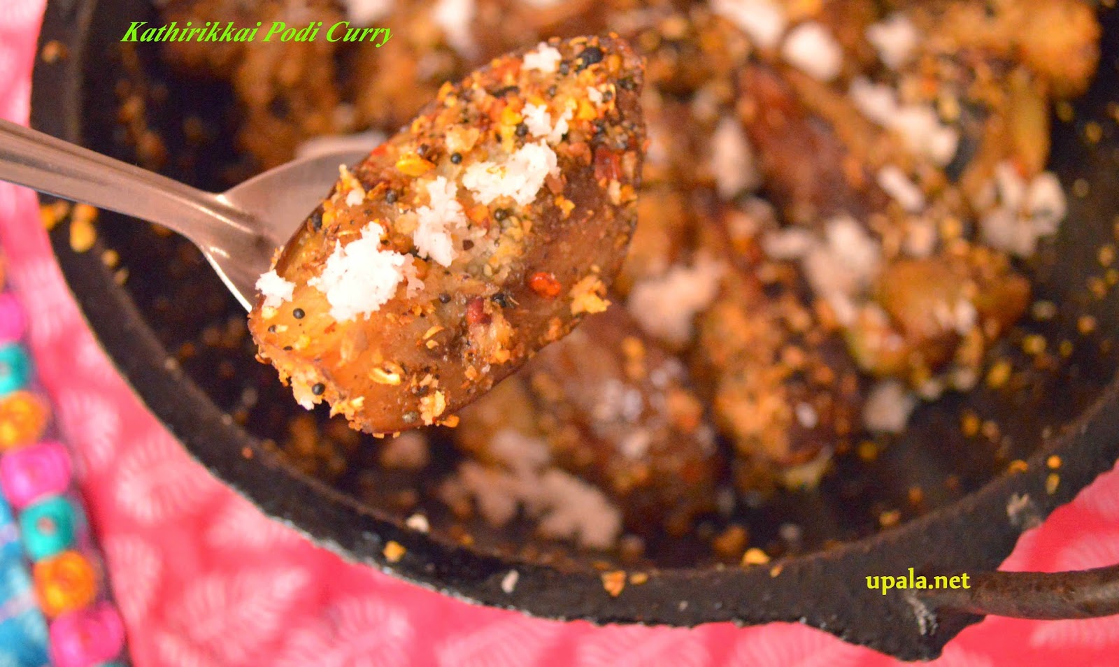 Upala Kathirikkai (Brinjal) Podi curry