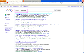 Hasil Posting Top Ranking 1 Google 2011 Setelah 96 Jam di Google Indonesia - Ranking 1 Indonesia
