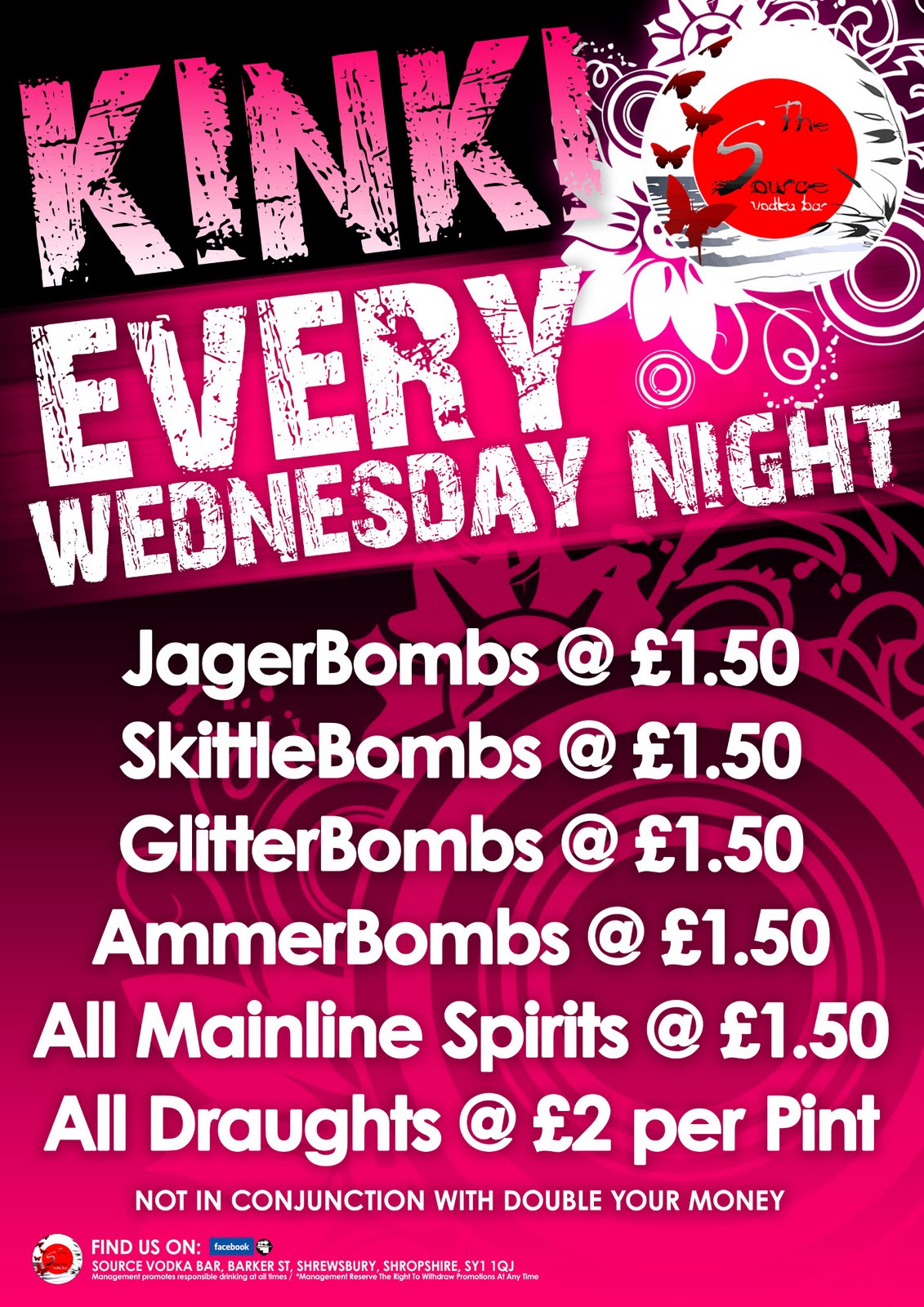 The Source vodka Bar Shrewsbury The Source Bar