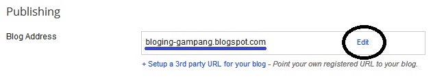 Cara Ganti Alamat URL Blog