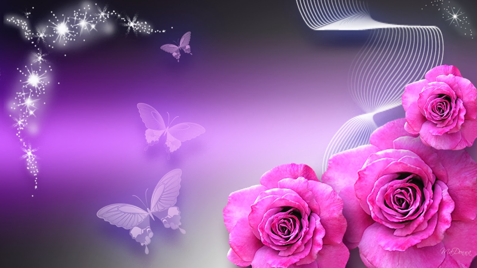 3D Glass Rose Wallpapers ~ Media Wallpapers