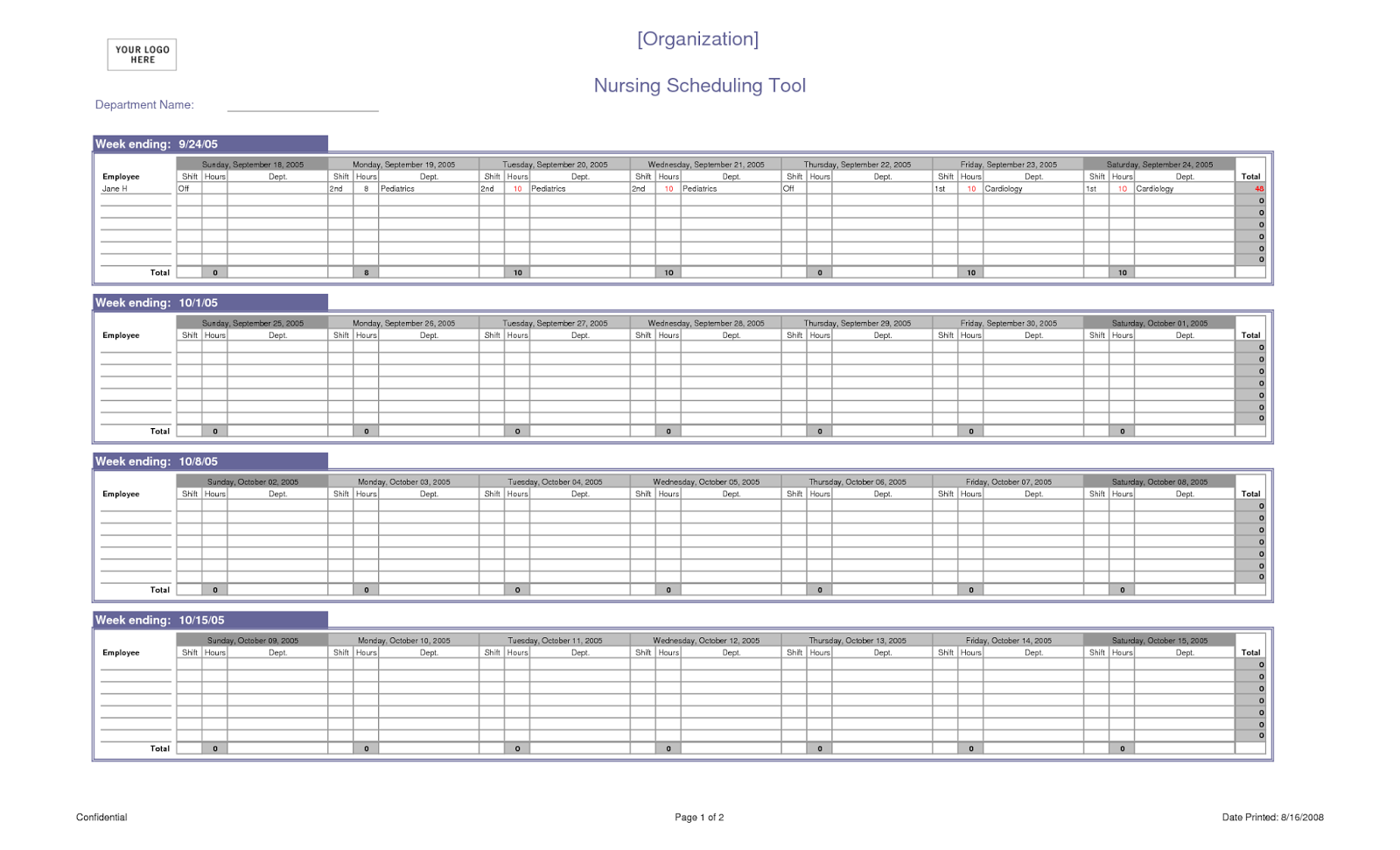Business Templates And Project Managment Software: Excel Spreadsheet