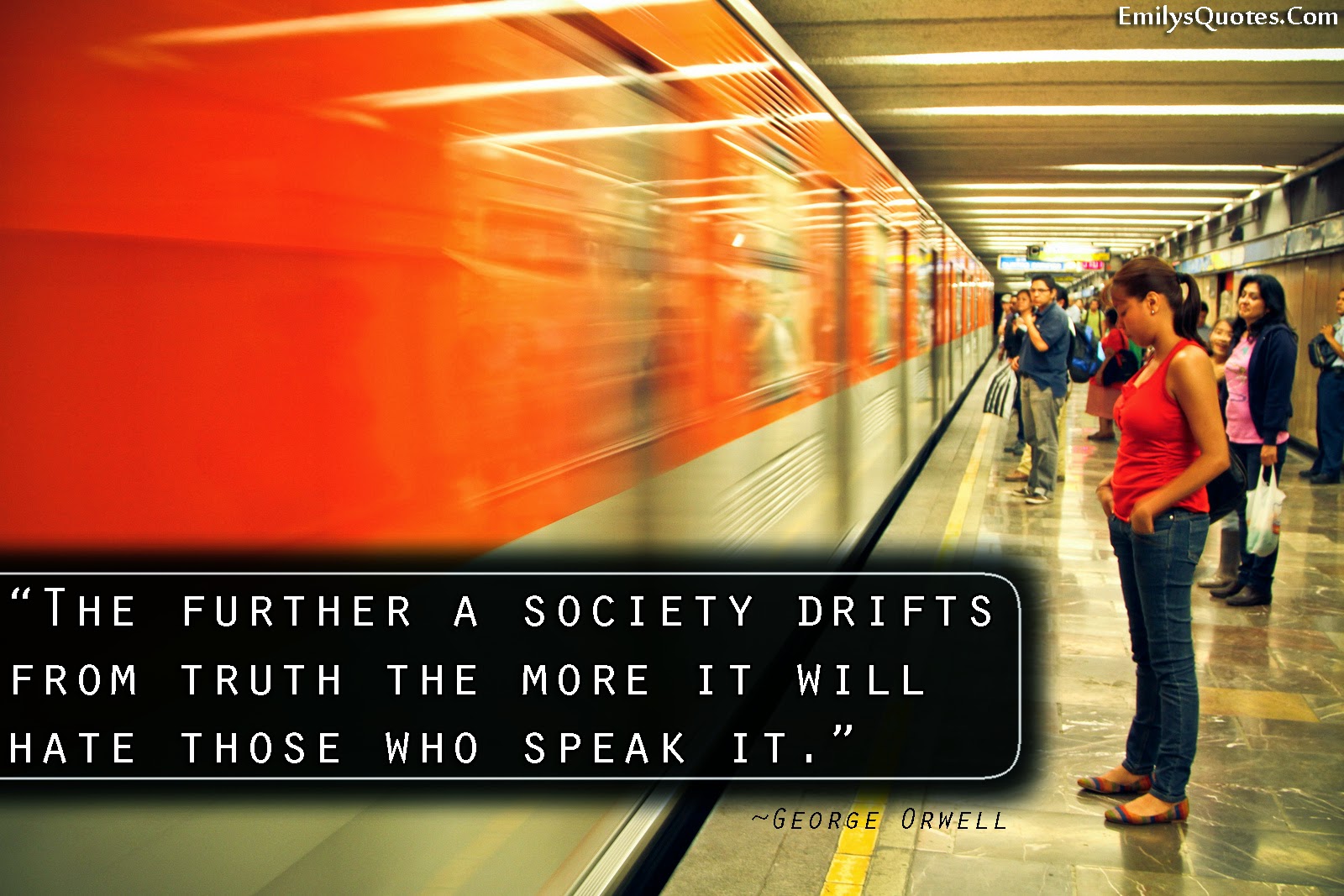 Far be it from me. The further a Society Drifts from the Truth. To the Truth. Far from the Truth. Truth social.
