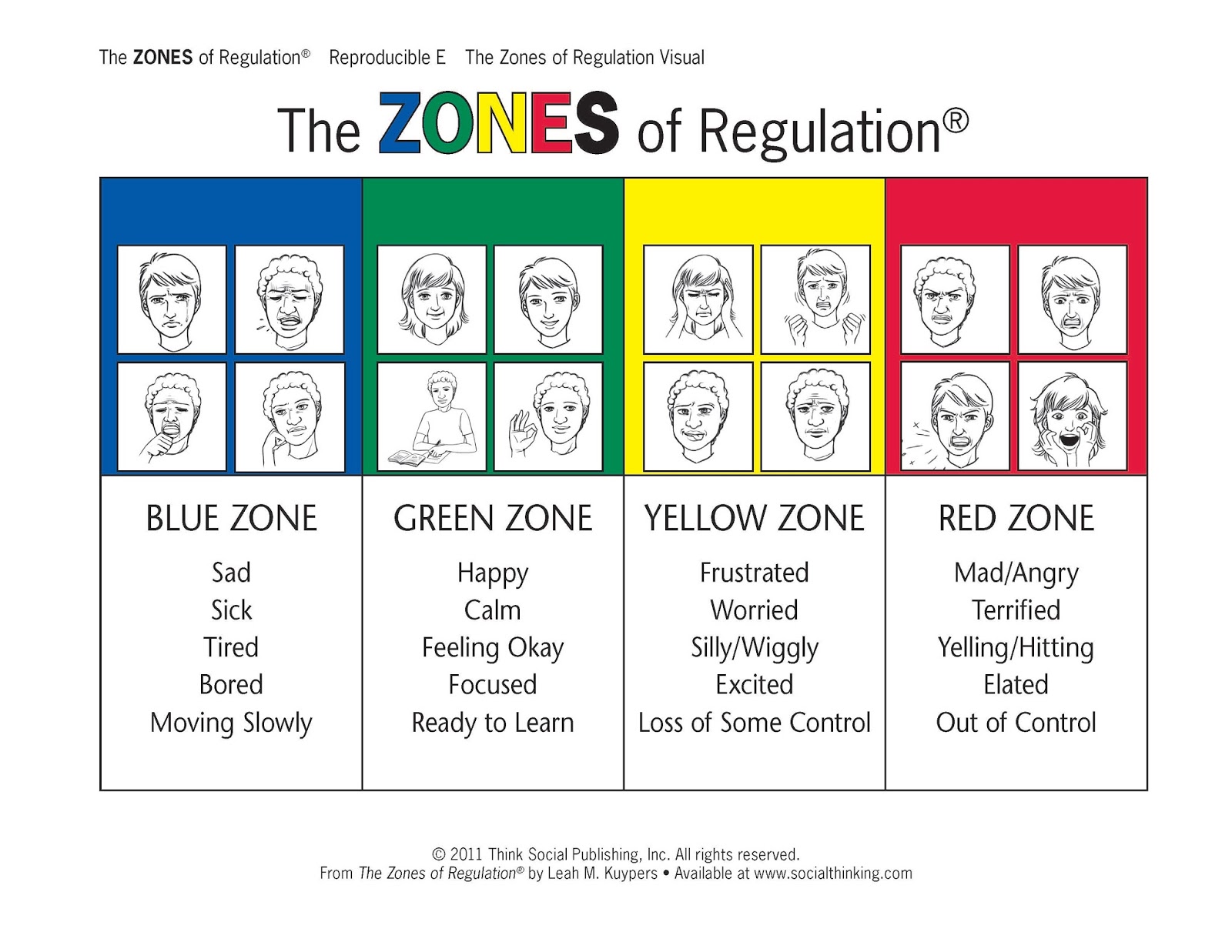Zones Of Regulation Printables Printable Word Searches
