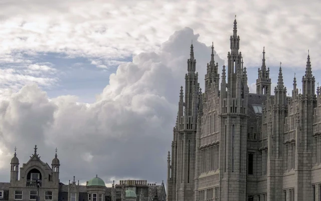 What to do in Aberdeen Scotland: Check out the architecture of the Granite City typified by Marischal College