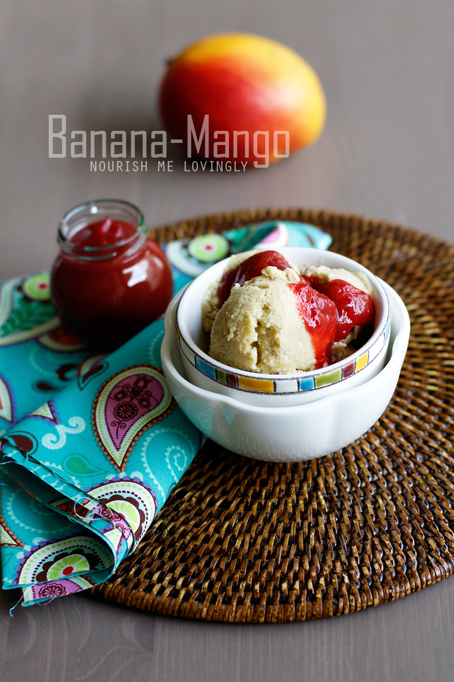 Nourish me lovingly Banana mango ice cream (GAPS)