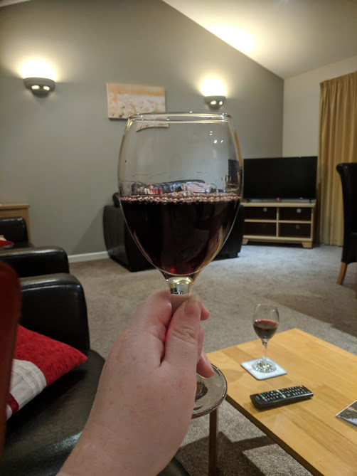 Waterside Cornwall Review | Self-Catering Lodges Near The Eden Project - wine in lodge 