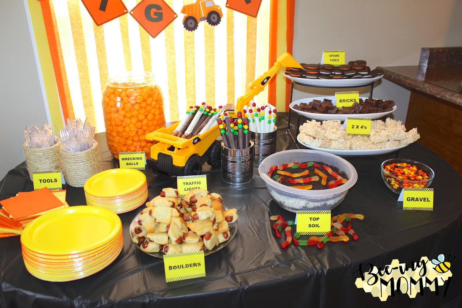 Construction Themed Party Food