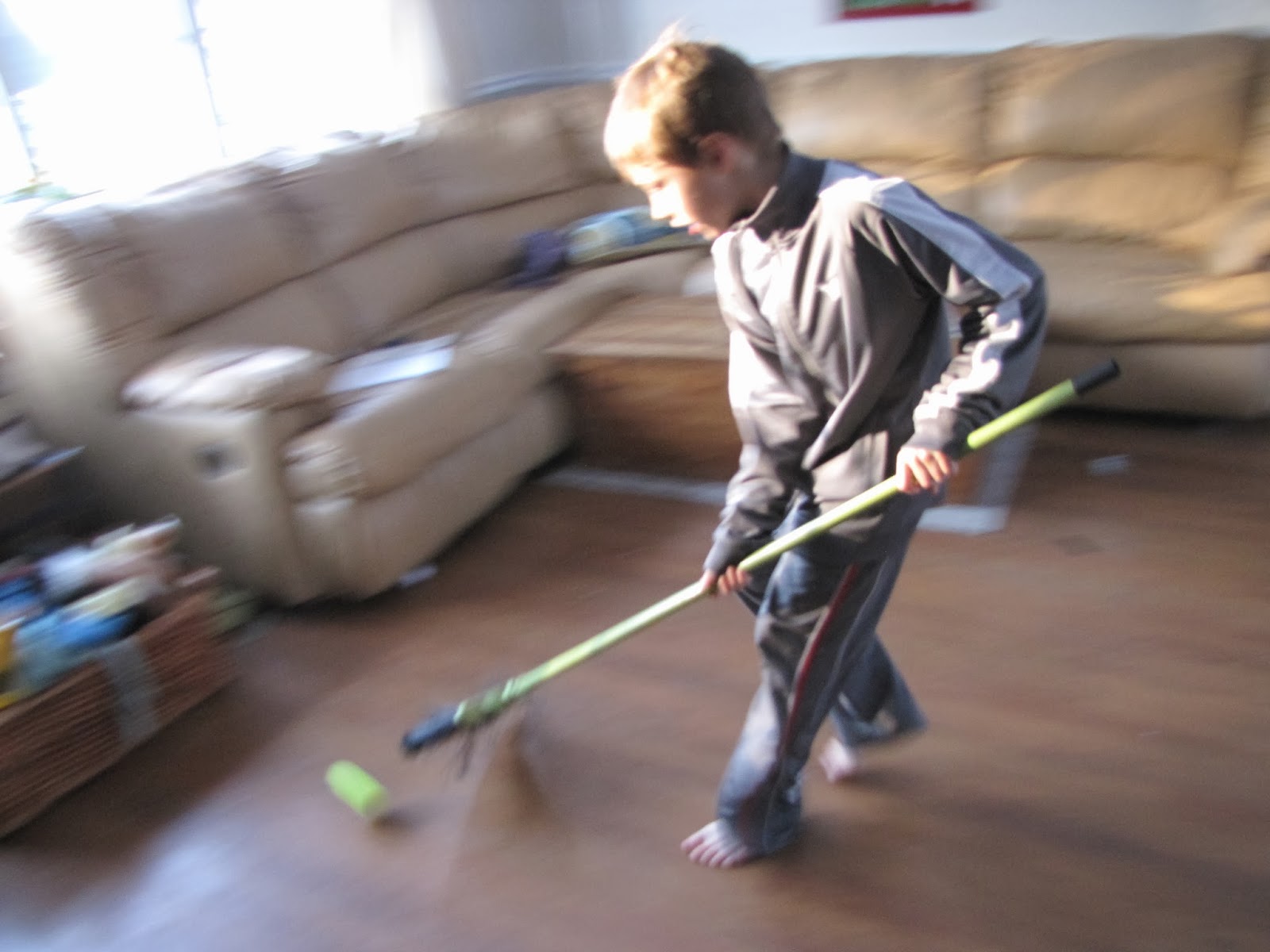 Olympic sport with broom