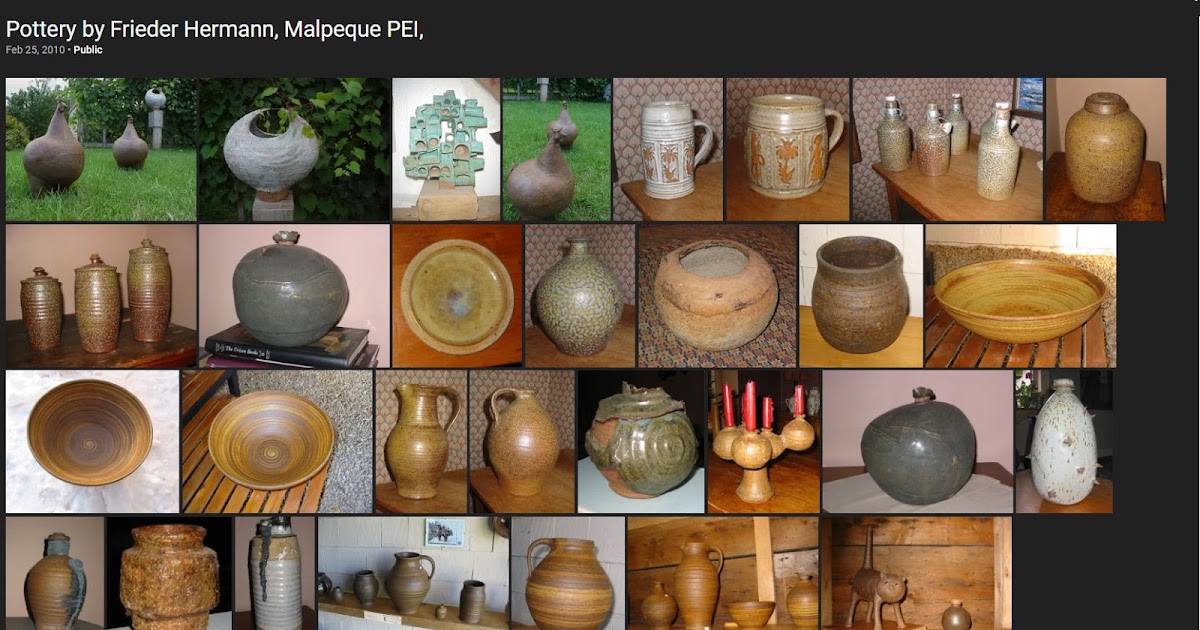 Pottery on Prince Edward Island Pottery Marks of PEI Frieder Hermann