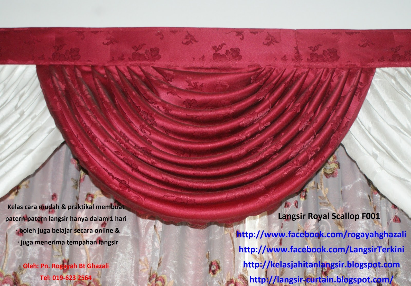 Belajar Jahit Langsir Cara Mudah Hanya Dlm 1 Hari Roah Ghazali Belajar Jahit Langsir Cara Mudah Hanya Dlm 1 Hari Roah Ghazali Cikgu 019 623 2564 Membuat Royal Scallop
