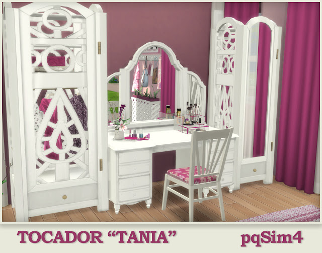 Tocador "Tania". Sims 4 Custom Content.