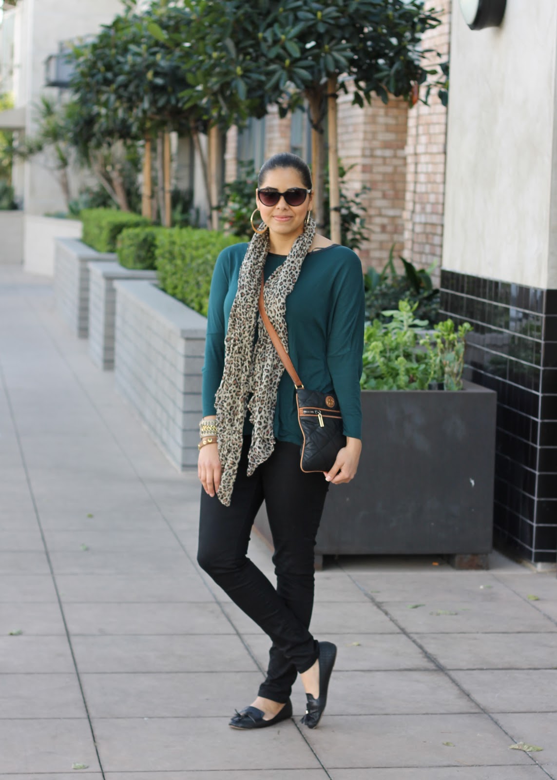 Hunter Green and Leopard Casual