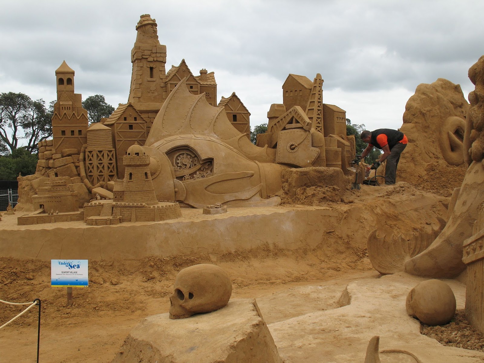 The amazing adventures of Cazzbo Sand Sculptures (Frankston Beach)
