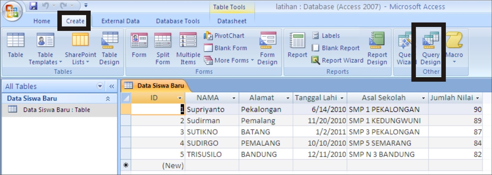 contoh database perpustakaan dengan microsoft access 2007 contoh database perpustakaan dengan microsoft access 2007