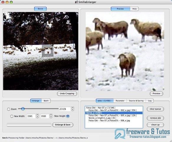 SmillaEnlarger : un logiciel portable pour agrandir vos photos sans perte de qualité