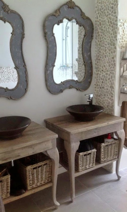 baño doble lavabo, doble espejo