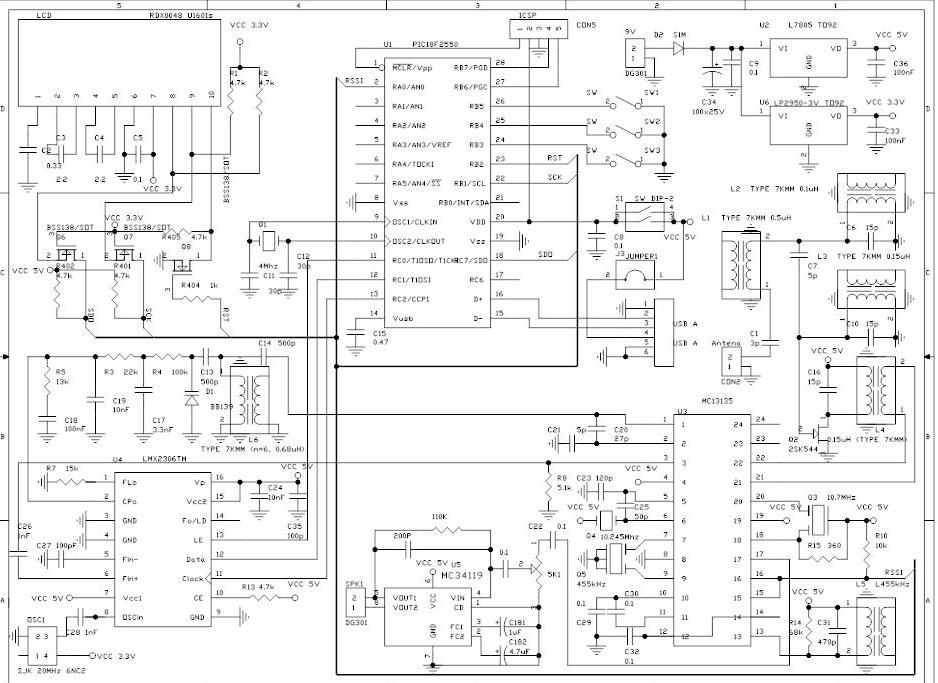 Automation and Automation, RF design: Приемник MC13135 с индикацией ...