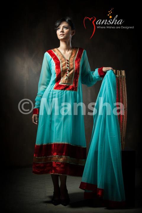 Mansha Boutique | Mansha Eid-ul-Fitr Dresses/Suit Collection 2012