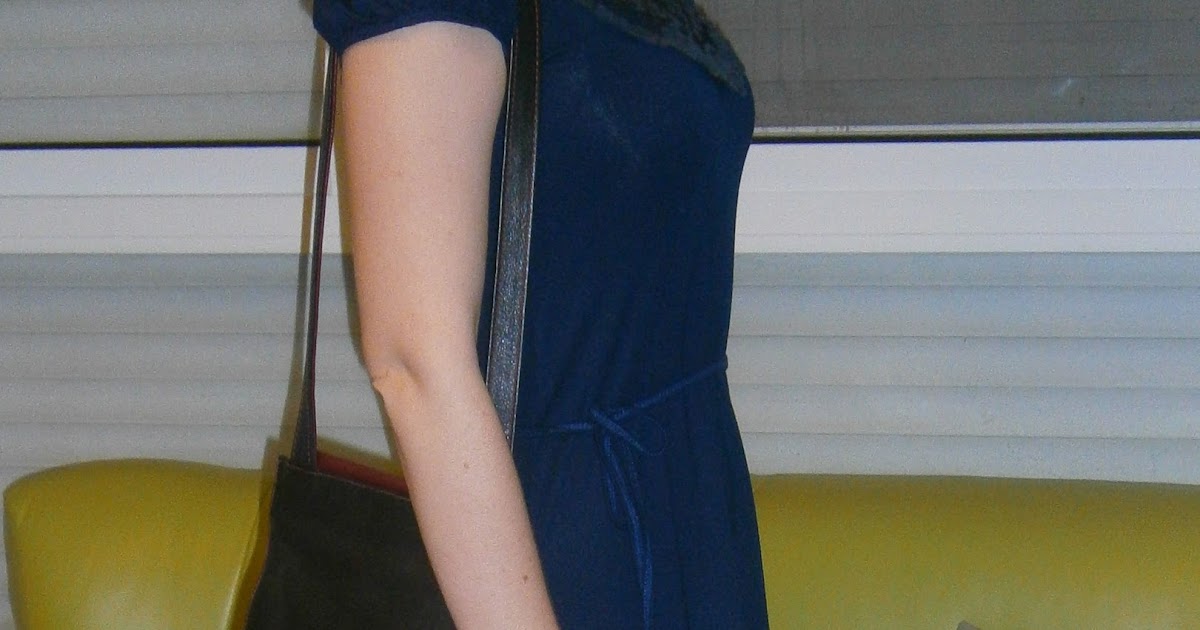 red heels with blue dress