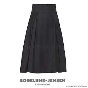 Queen Letizia wore BOGELUND JENSEN Fold Skirt