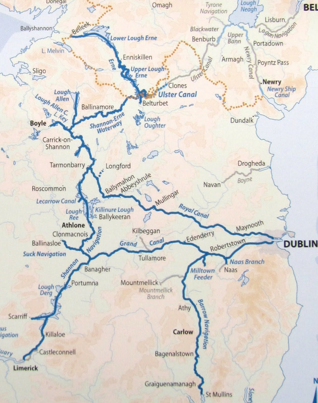 NB The Puzzler: Map of Ireland's Waterways. April - August