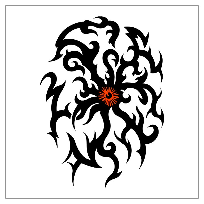 Черная метка эскиз тату